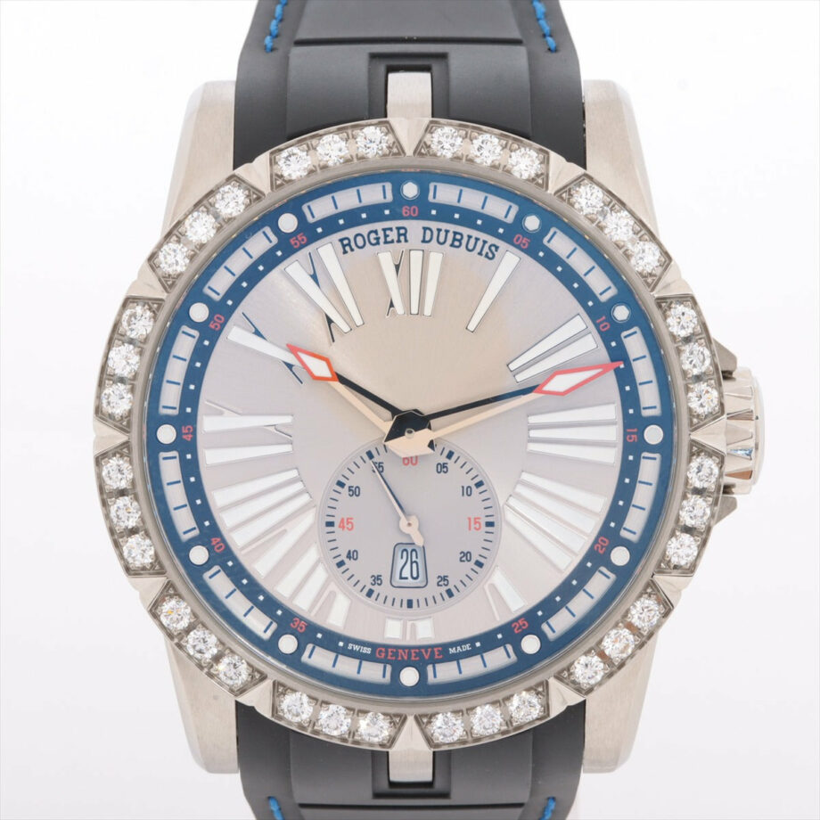 Roger Dubuis Excalibur 18/28 Ti & rubber AT Silver-Face