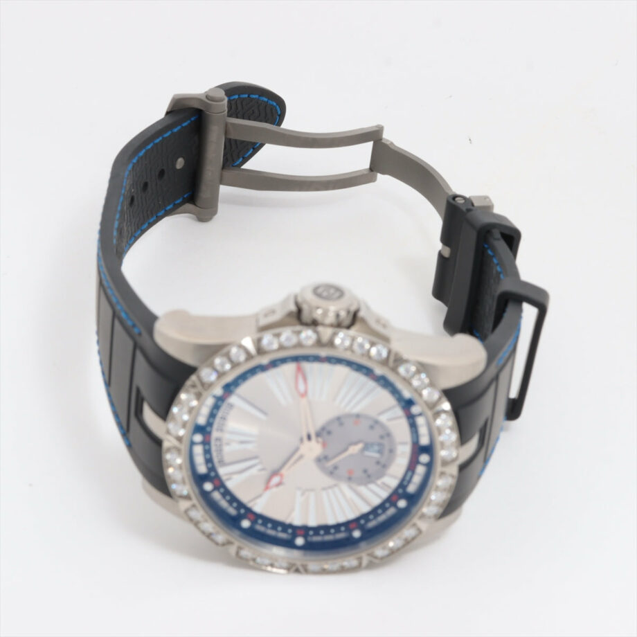Roger Dubuis Excalibur 18/28 Ti & rubber AT Silver-Face