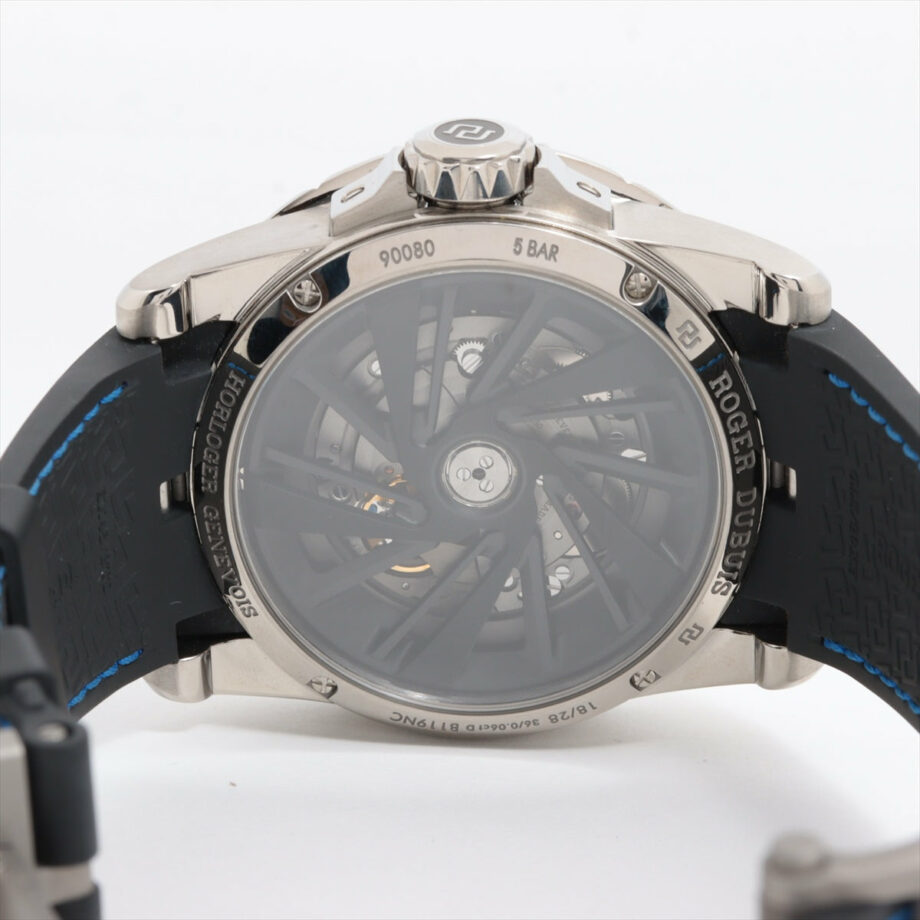 Roger Dubuis Excalibur 18/28 Ti & rubber AT Silver-Face