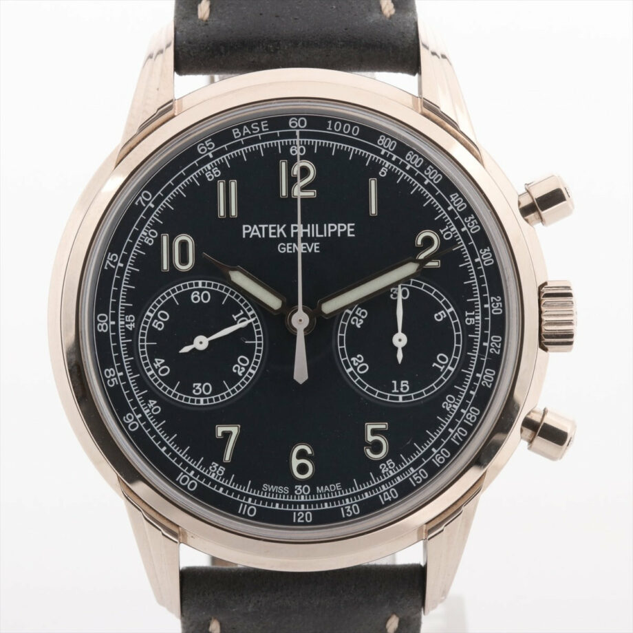 Patek Philippe leather Stem-winder Navy