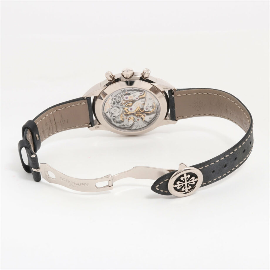 Patek Philippe leather Stem-winder Navy