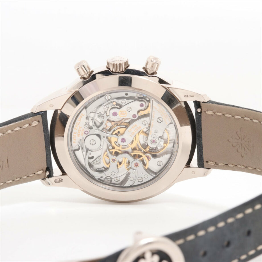 Patek Philippe leather Stem-winder Navy