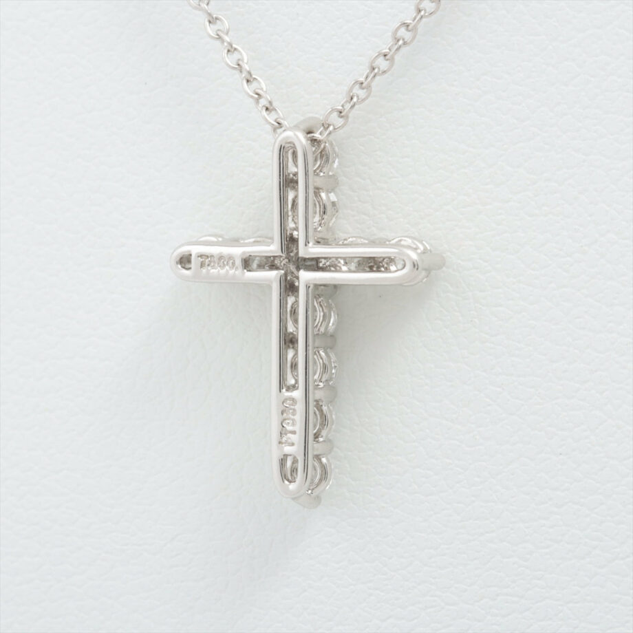 Tiffany Small Cross diamond Necklace