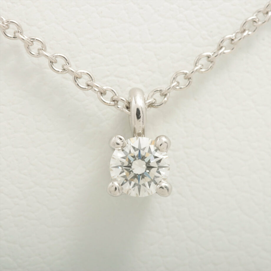 Tiffany Solitaire diamond Necklace Diamond