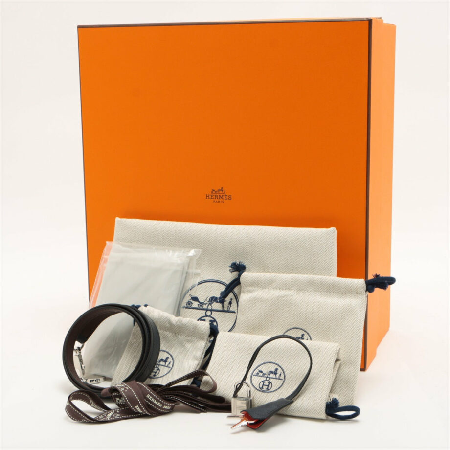 Hermes Kelly 28 Veau Epsom Blue indigo x rouge serie x rose texas U: 2022