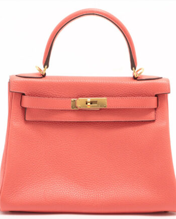 Hermes Kelly 28 bag Taurillon Clemence Bougainvillier 2018