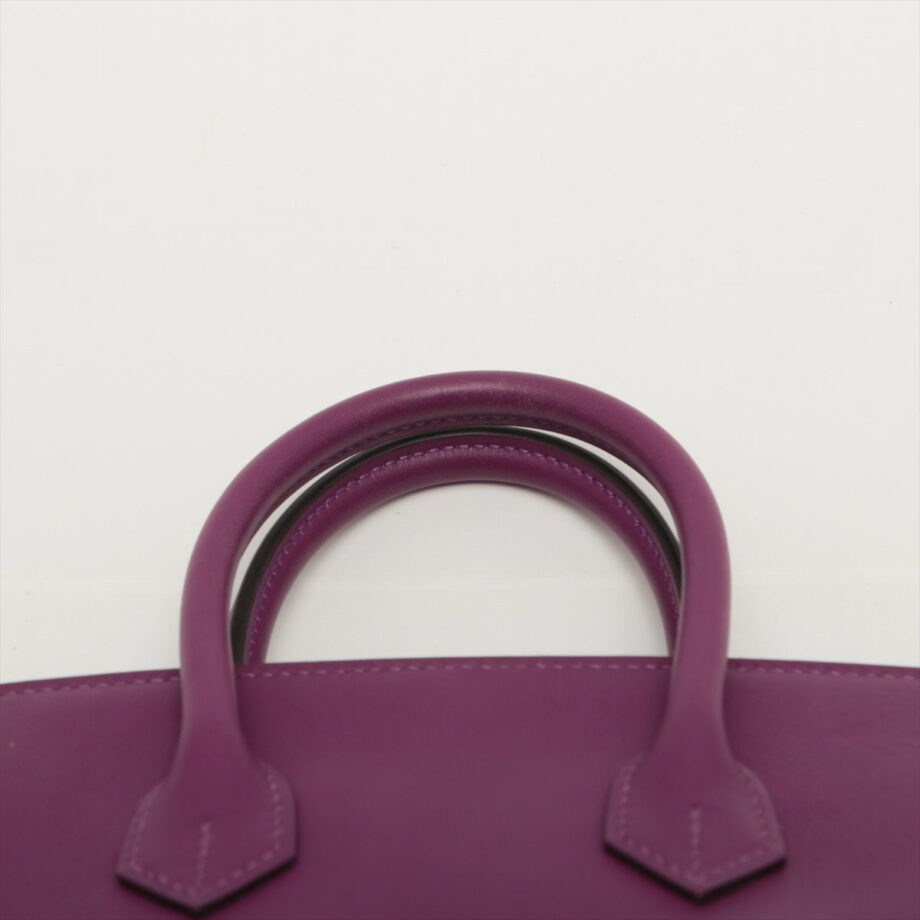 Hermes Birkin 25 Veau Swift Anemone Silver Metal fittings Engraving blurred