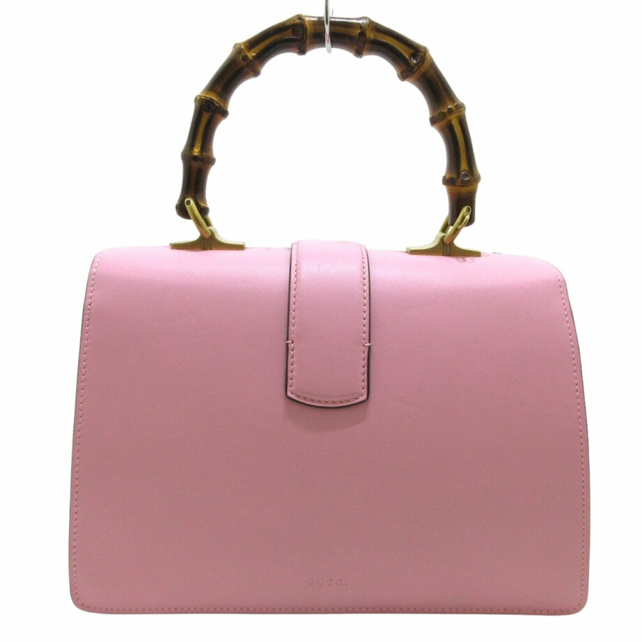 Borsa GUCCI Bamboo in pelle rosa