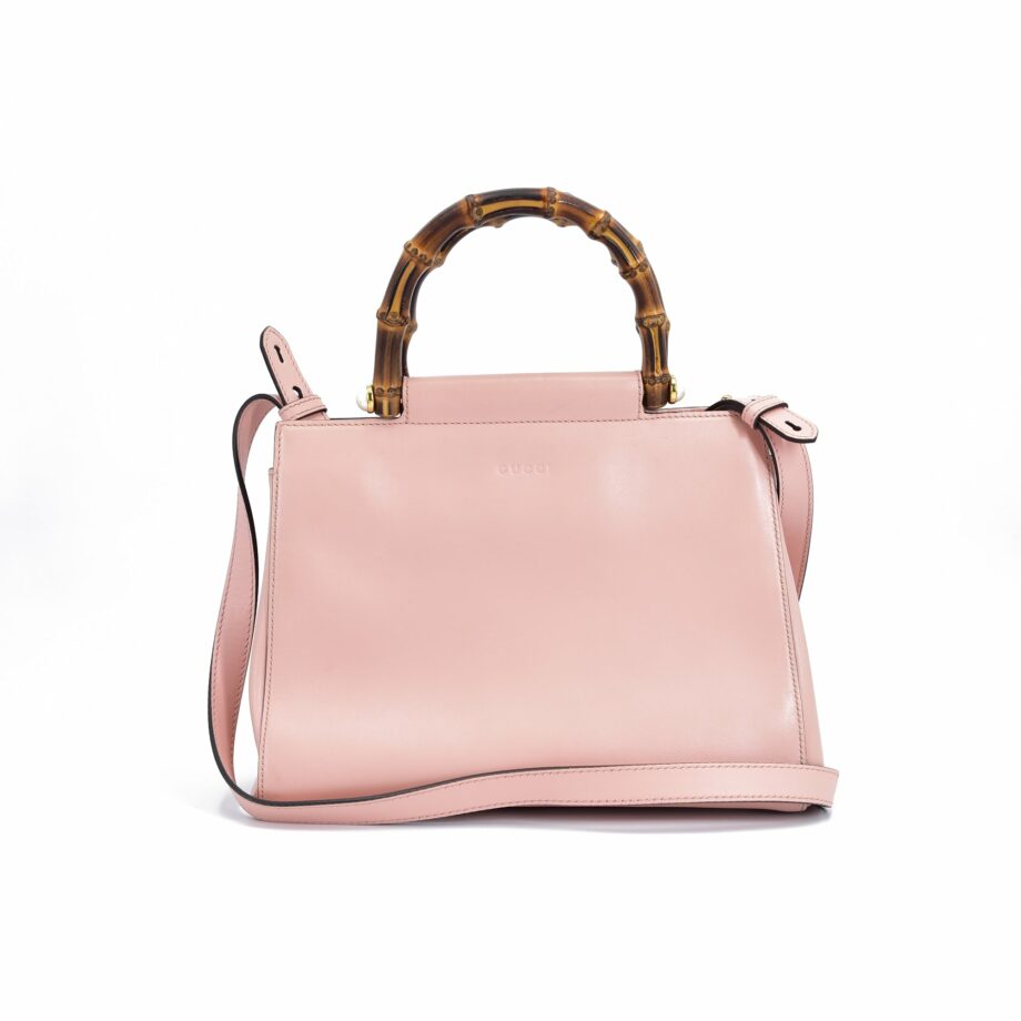 Borsa GUCCI Bamboo in pelle rosa