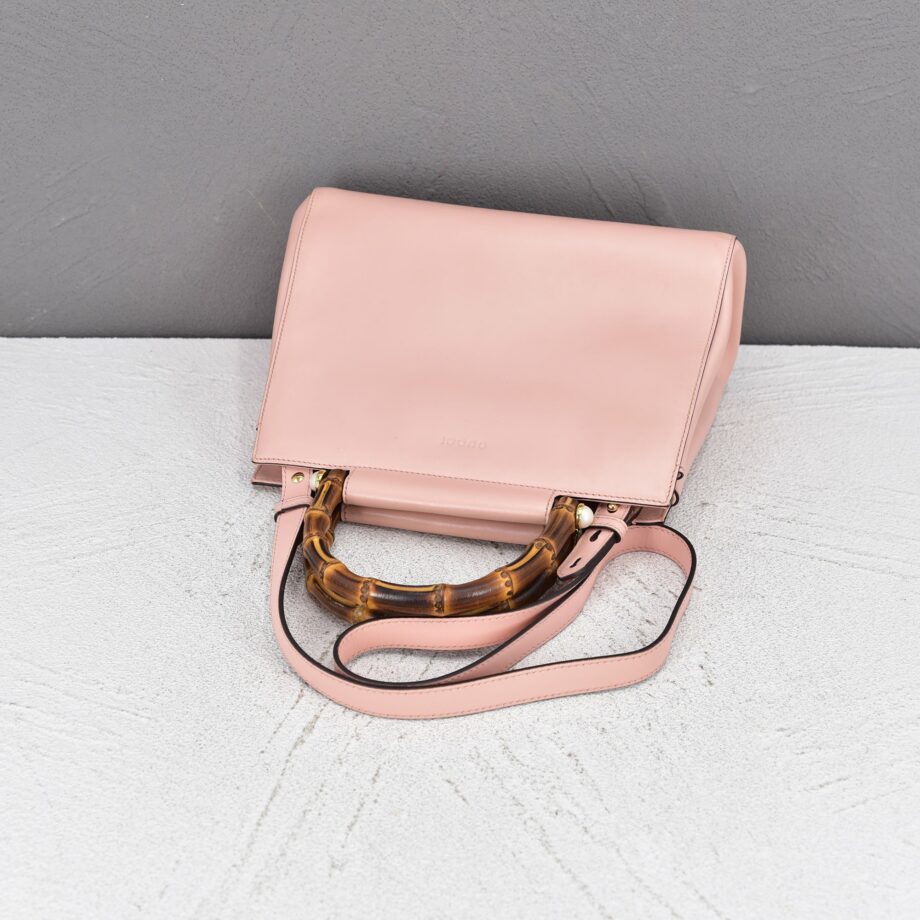 Borsa GUCCI Bamboo in pelle rosa