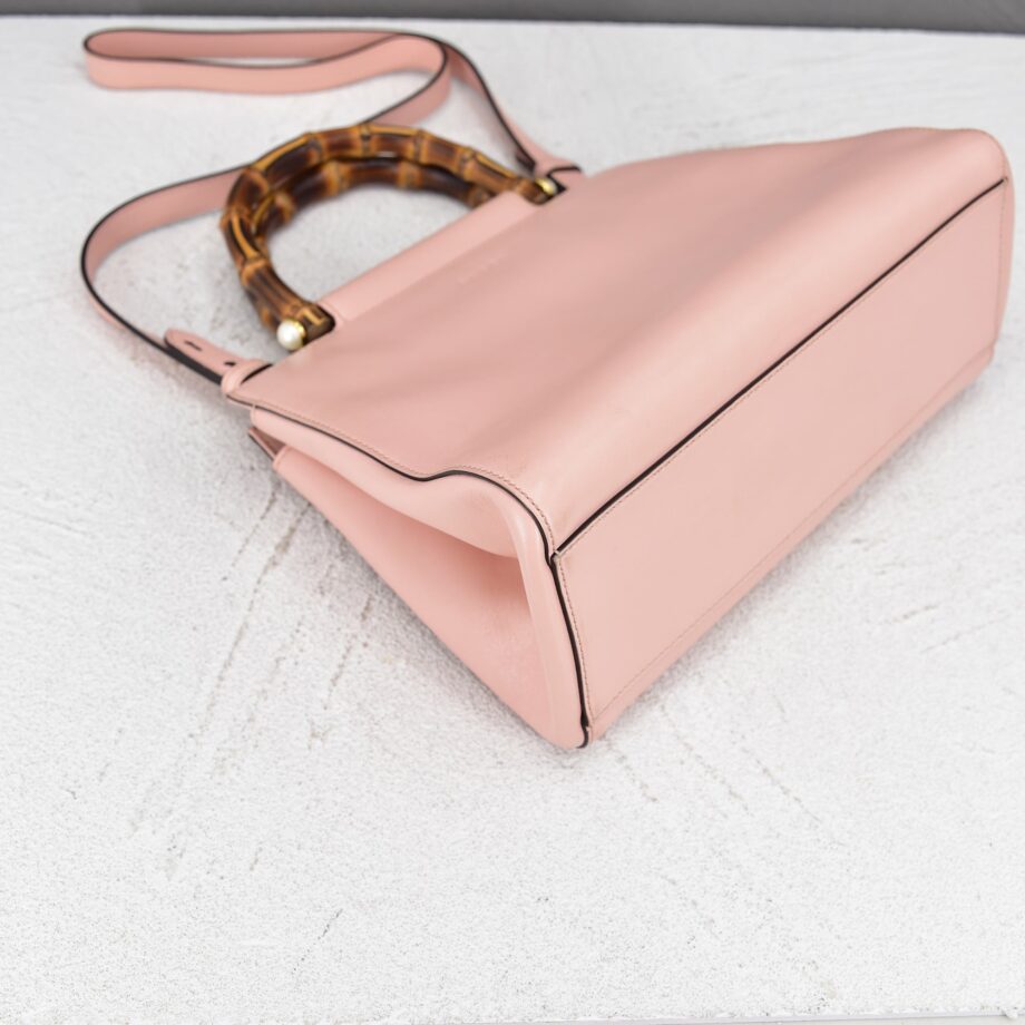 Borsa GUCCI Bamboo in pelle rosa