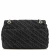 BalenciagaBBChainRoundShoulderBagQuiltedEmbroideredDenimMedium3