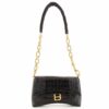 BalenciagaDowntownSChain-HandleShoulderBagCrocodile1