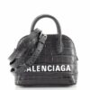 BalenciagaLogoVilleBagCrocodileEmbossedLeatherXXS1