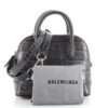BalenciagaLogoVilleBagCrocodileEmbossedLeatherXXS2