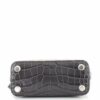 BalenciagaLogoVilleBagCrocodileEmbossedLeatherXXS5