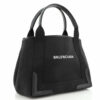 BalenciagaNavyCabasCanvaswithLeatherSmall2