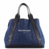 BalenciagaNavyCabasDenimwithLeatherMedium1