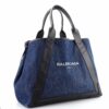 BalenciagaNavyCabasDenimwithLeatherMedium2