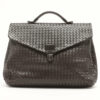 BottegaVenetaIntrecciatoLeatherBusinessbagBrown01
