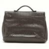 BottegaVenetaIntrecciatoLeatherBusinessbagBrown02