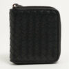 BottegaVenetaIntrecciatoLeatherCompactWalletBlack1