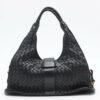 BottegaVenetaIntrecciatoLeatherHandbagBlack2