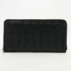 BottegaVenetaIntrecciatoLeatherRound-Zip-WalletBlack1
