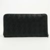 BottegaVenetaIntrecciatoLeatherRound-Zip-WalletBlack2