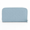 BottegaVenetaIntrecciatoLeatherRound-Zip-WalletBlue2