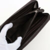 BottegaVenetaIntrecciatoLeatherRound-Zip-WalletBrown5