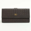 BottegaVenetaIntrecciatoLeatherWalletBrown1