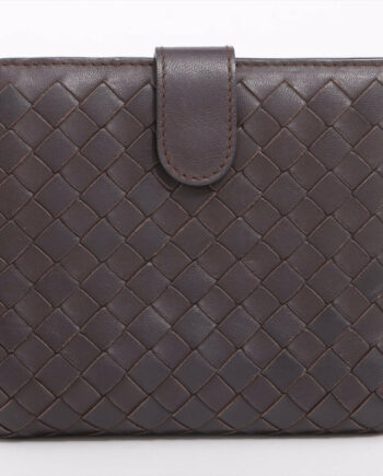 Bottega Veneta Intrecciato Leather Wallet Brown