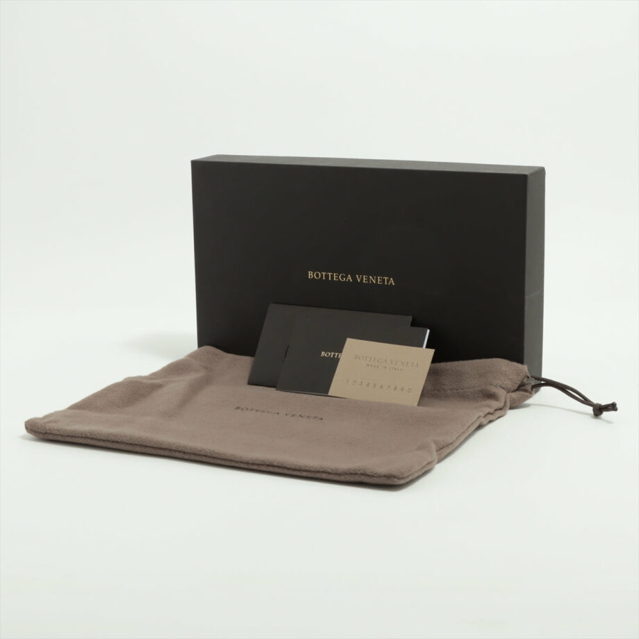 Bottega Veneta Leather Wallet Orange
