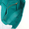 BottegaVenetamaxiintrecciatoCassetteLeatherBluegreen06