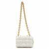 BottegaVenetamaxiintrecciatoCassetteLeatherChainshoulderbagWhite1