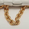 BottegaVenetamaxiintrecciatoCassetteLeatherChainshoulderbagWhite5