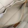 BottegaVenetamaxiintrecciatoCassetteLeatherChainshoulderbagWhite8