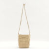 BottegaVenetamaxiintrecciatoCassetteLeatherShoulderbagBeige1