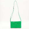 BottegaVenetamaxiintrecciatoCassetteLeatherShoulderbagGreen1
