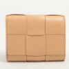 BottegaVenetamaxiintrecciatoLeatherWalletBeige2