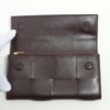 BottegaVenetamaxiintrecciatoLeatherWalletBordeaux3