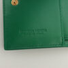 BottegaVenetamaxiintrecciatoLeatherWalletGreen6
