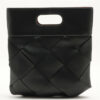BottegaVenetamaxiintrecciatoSlipLeatherTotebagBlack1