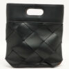 BottegaVenetamaxiintrecciatoSlipLeatherTotebagBlack2