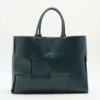 BottegaVenetamaxiintrecciatoTheArcototeLeatherTotebagNavyblue1