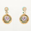 BvlgariMediterraneanEdenTurquoiseAmethystEarings750_YG_Total24.8g3