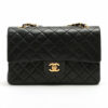 ChanelMatelasseRamleatherDoubleflapDoublechainbagBlackGoldMetal1