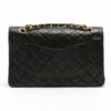ChanelMatelasseRamleatherDoubleflapDoublechainbagBlackGoldMetal2