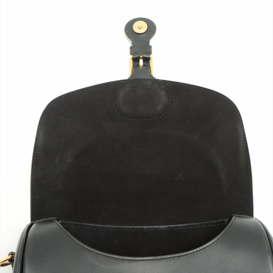 Christian Dior Bobby Leather Shoulder bag Black